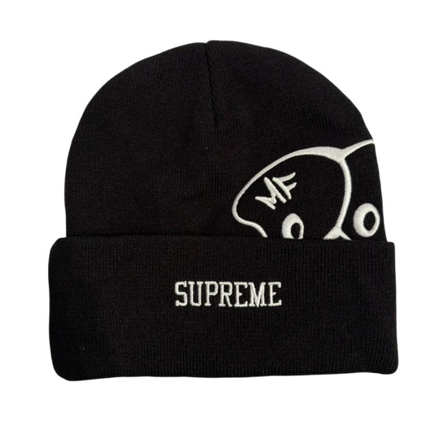 R*︎様 SUPREME MFdoom ビーニー ニット帽 ブラック Supreme（シュプリーム） × MFDOOM ニット帽 ビーニー 黒 ブラック