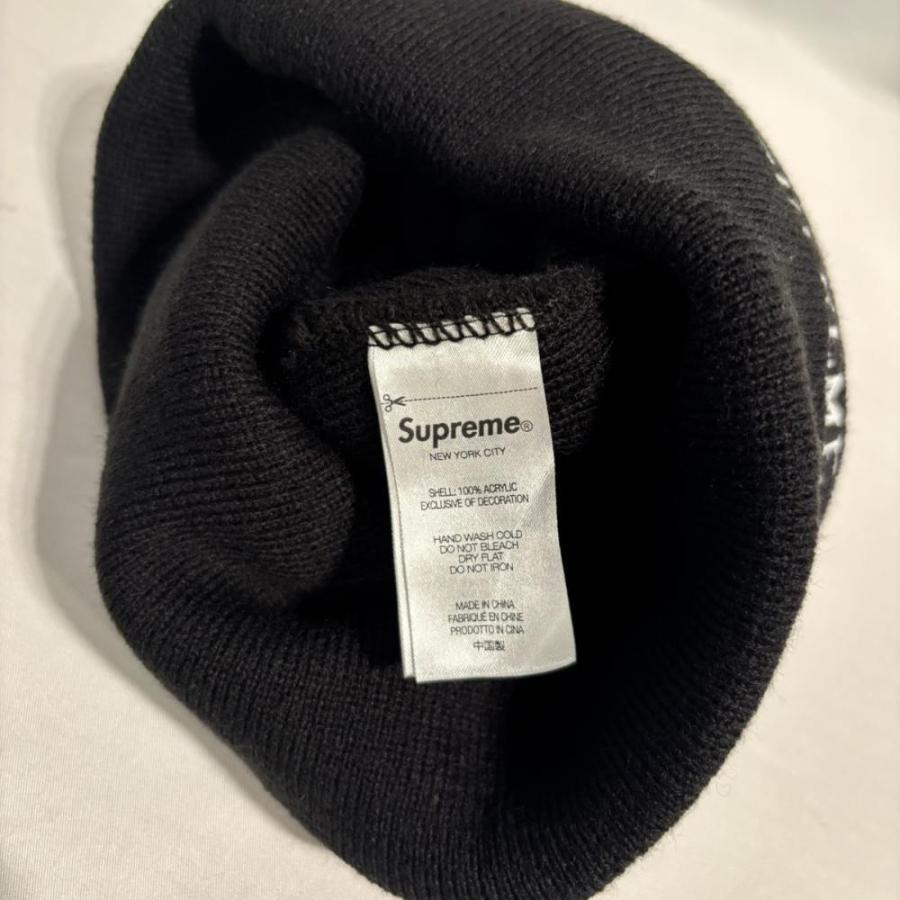 Supreme（シュプリーム） × MFDOOM ニット帽 ビーニー 黒 ブラック