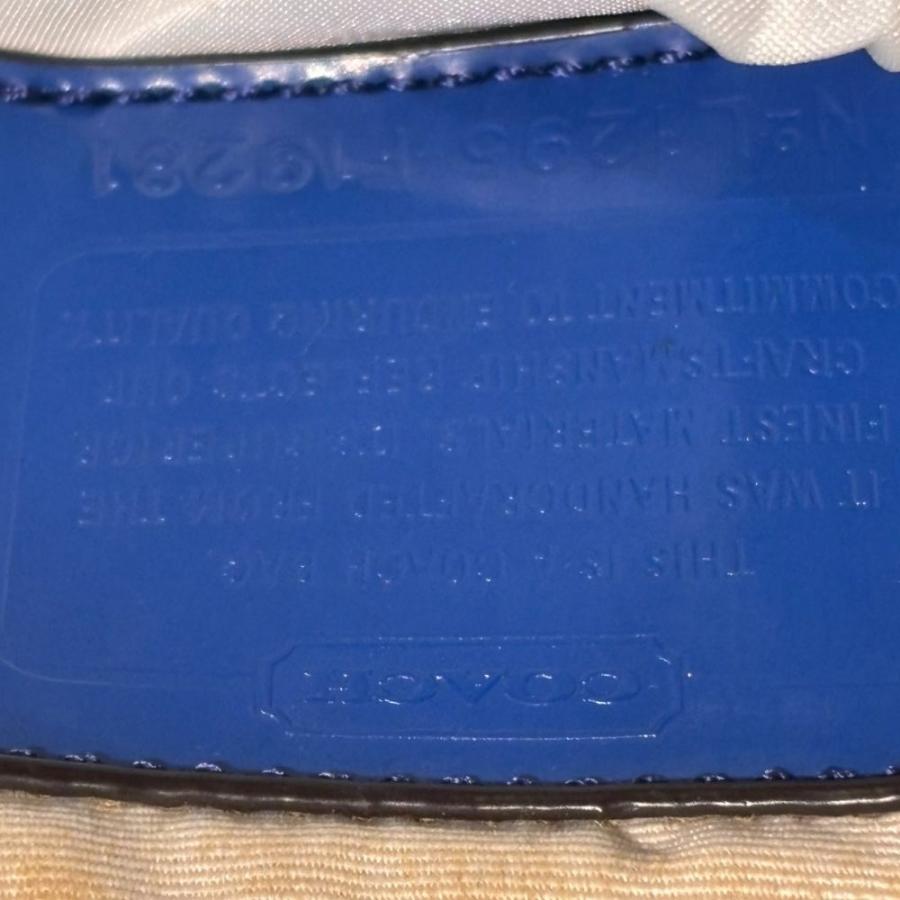 COACH コーチ シグネチャーショルダーバッグ ハンドバッグ ベージュブルー COACH（コーチ） ショルダーバッグ ハンドバッグ シグネチャー