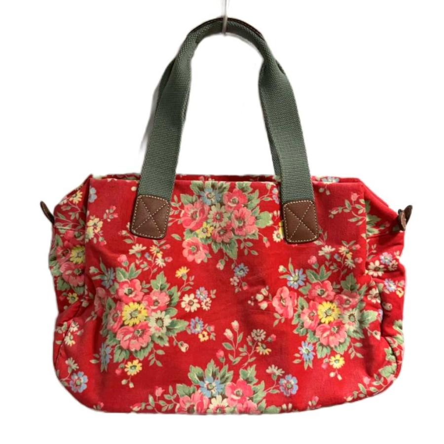 キャスキッドソン Cath Kidston トートバッグ ハンドバッグ 花柄 赤 
