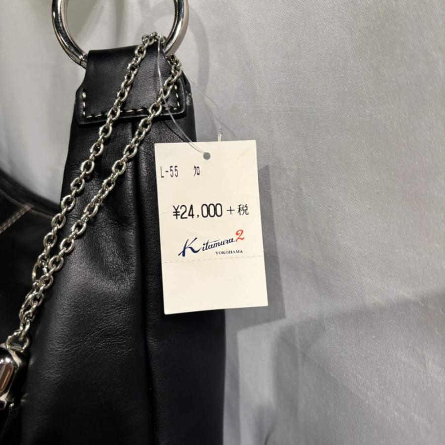 未使用品 キタムラ Kitamura ハンドバッグ 肩掛け レザー 黒 ブラック 