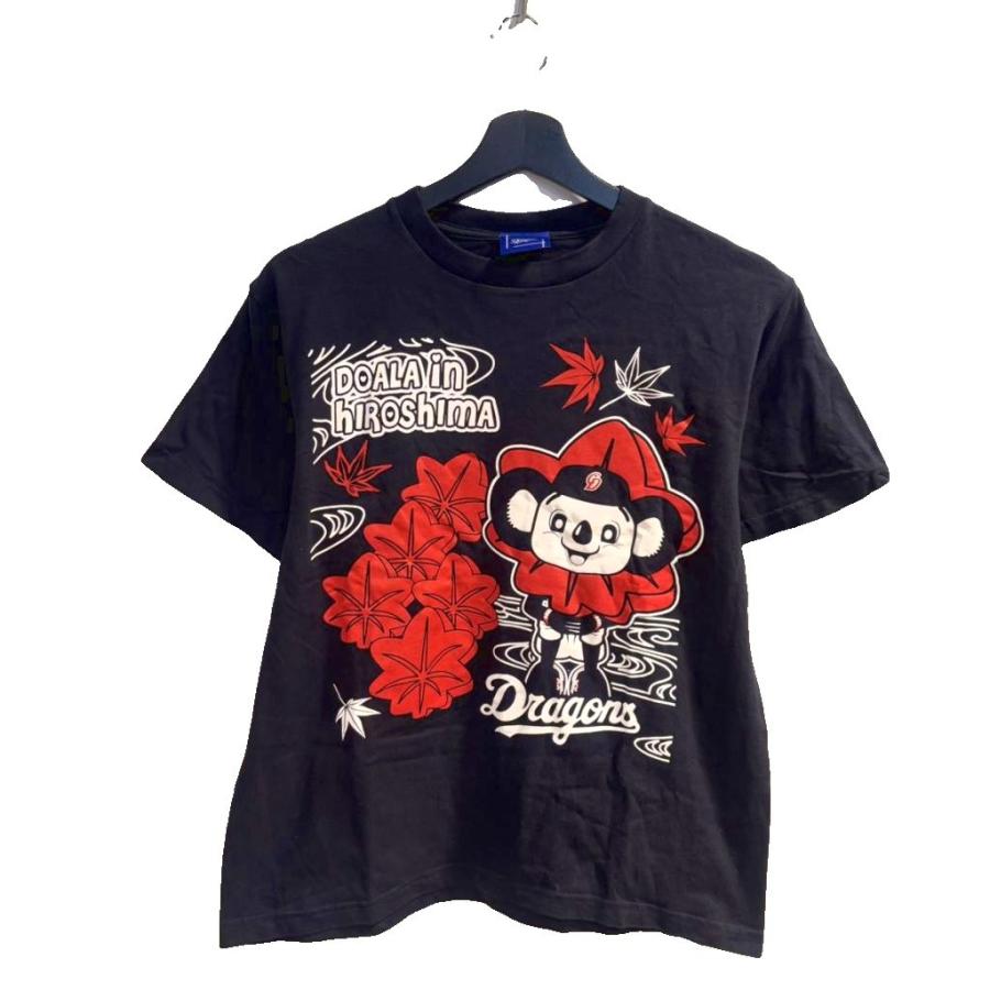 中日ドラゴンズ 広島限定 Tシャツ 半袖 黒 ブラック □GY99 メンズ