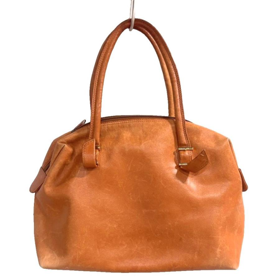 ジバンシィ GIVENCHY ハンドバッグ レザー ロゴ 茶 ブラウン □GY99 