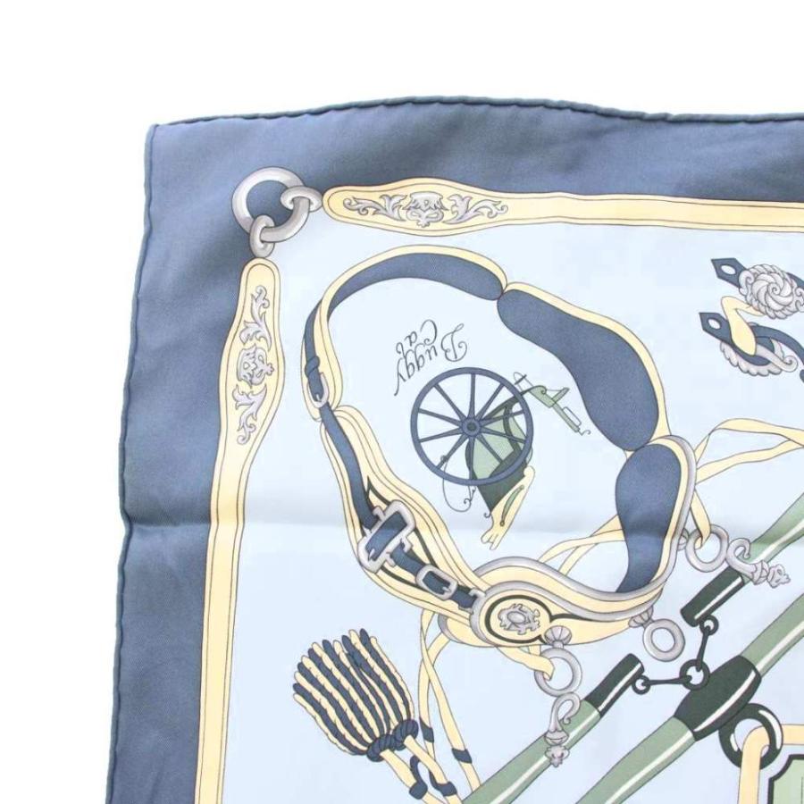 HERMES（エルメス） カレ70 PALONNIERS パロニエ スカーフ シルク 総柄