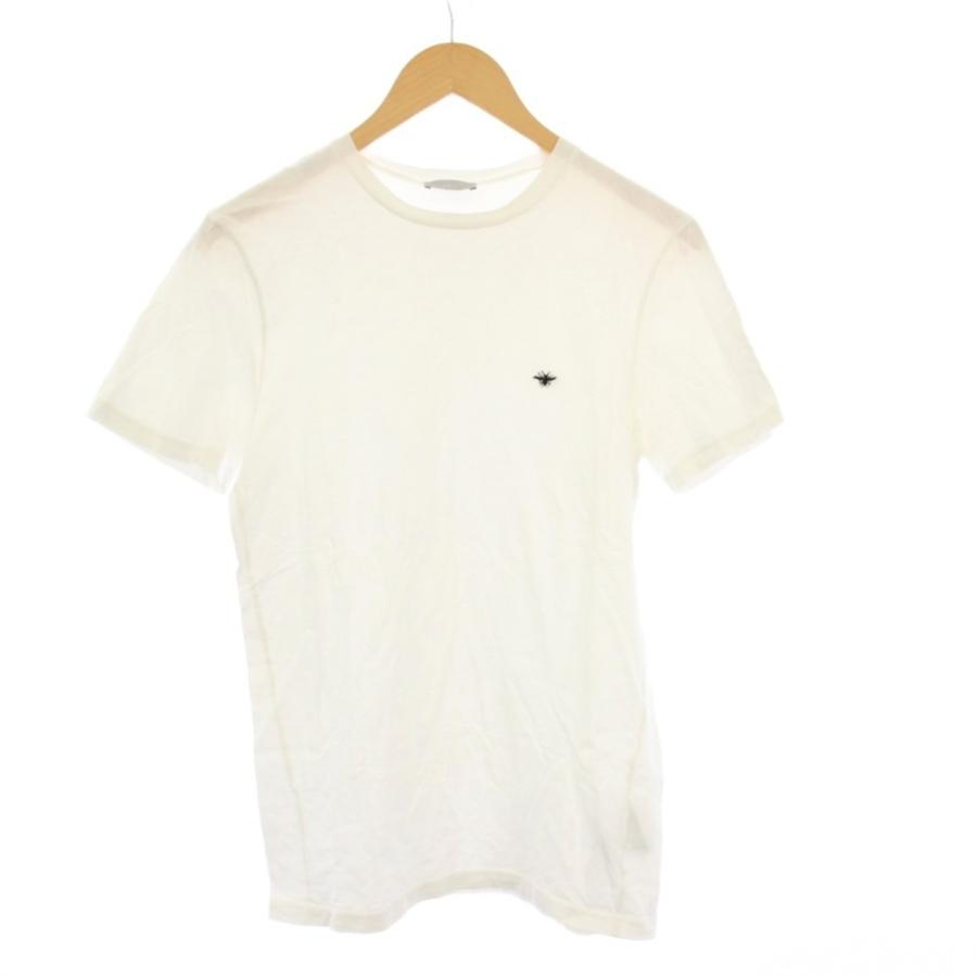 ディオールオム Dior HOMME BEE刺繍 Tシャツ カットソー 半袖 XXS 白 