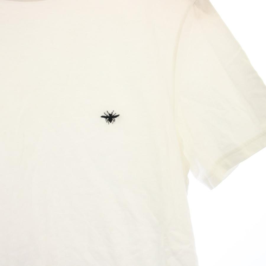 【訳あり】　Dior Homme ディオールオム　BEE刺繍 Tシャツ ディオールオム Dior HOMME BEE刺繍 Tシャツ カットソー 半袖 XXS 白