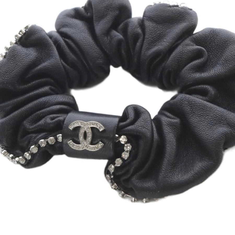 ★美品　CHANEL シャネル ヘアゴム ココマーク ヘアバンド CHANEL（シャネル） CHANEL 22B シュシュ ココマーク ヘアゴム 黒