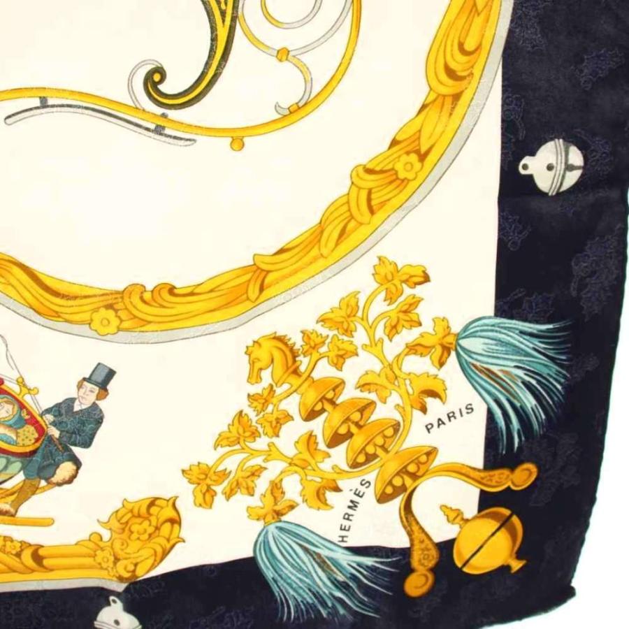HERMES（エルメス） スカーフ カレ 90 Plumes et Grelots 羽飾りと鈴