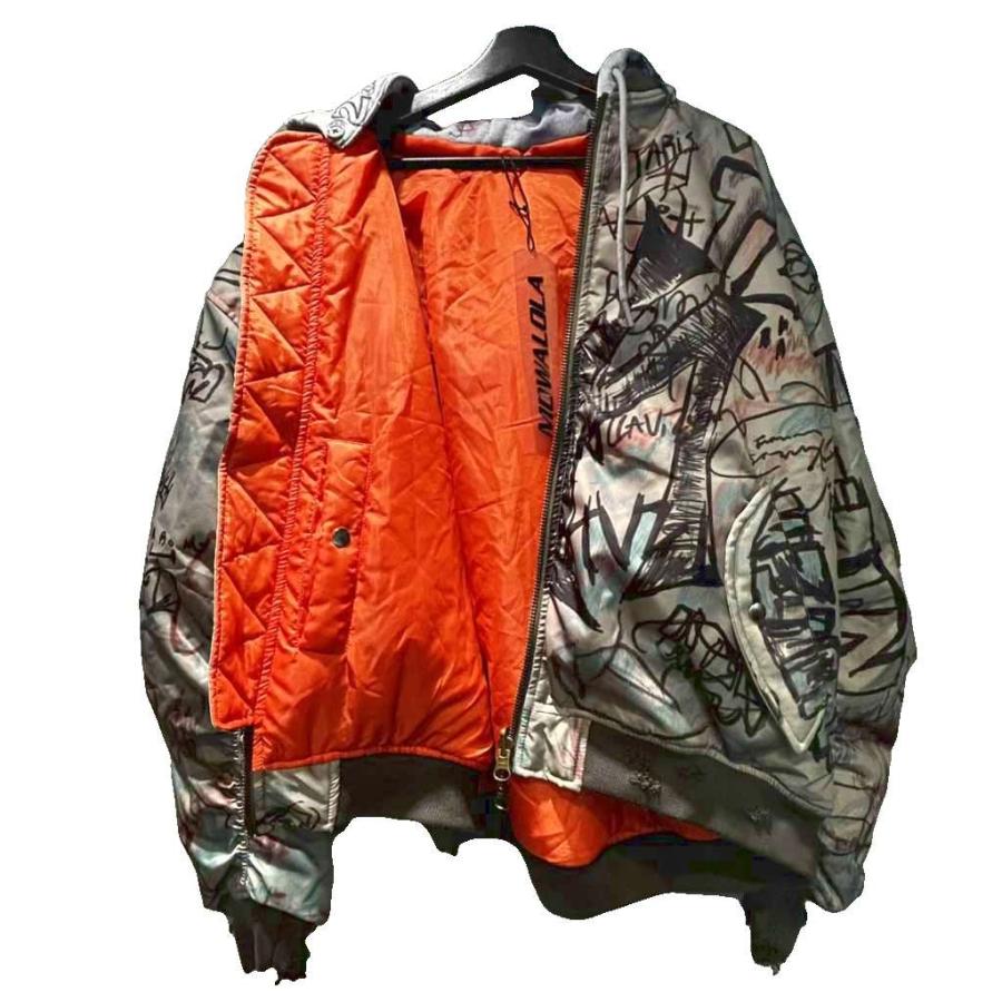 未使用品 モワローラ MOWALOLA 25AW graffiti bomber jacket