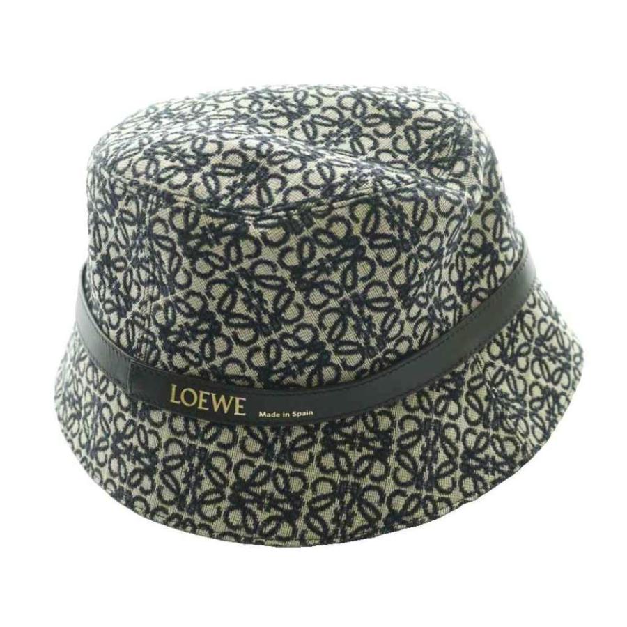 LOEWE（ロエベ） アナグラム バケットハット 帽子 ジャカード カーフ