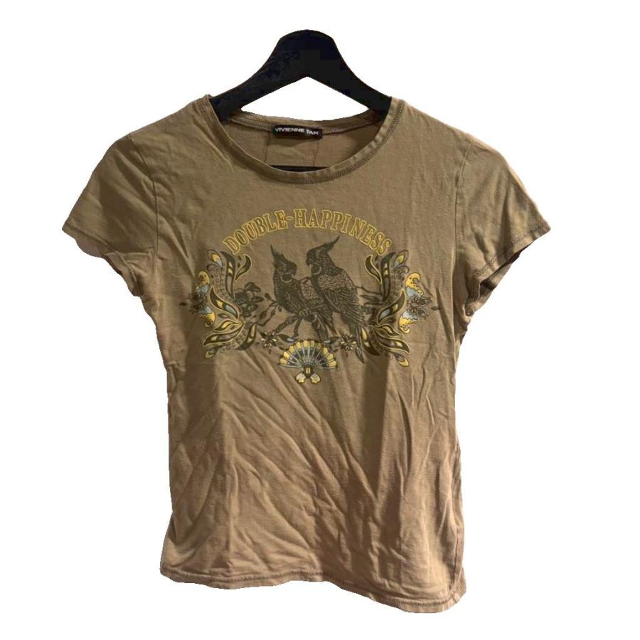 ヴィヴィアンタム VIVIENNE TAM Tシャツ カットソー 半袖 0 カーキ 