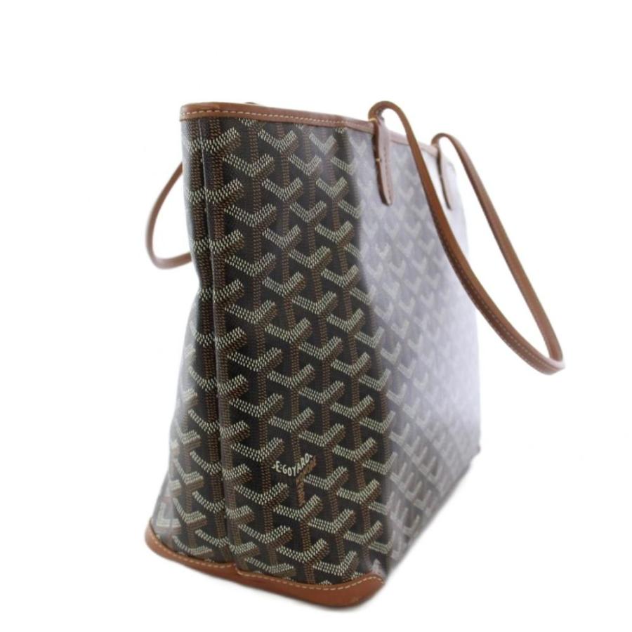 ゴヤール GOYARD アルトワPM トートバッグ ハンドバッグ 茶 黒 /KH