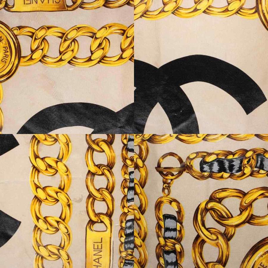 CHANEL（シャネル） 大判 スカーフ ストール ココマーク ロゴ チェーン