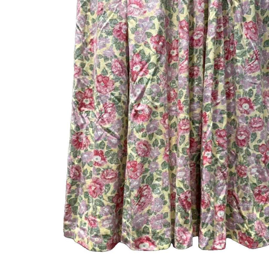 ローラアシュレイ　花柄　ロングワンピース　ノースリーブ ローラアシュレイ LAURA ASHLEY ワンピース ロング ノースリーブ 花柄