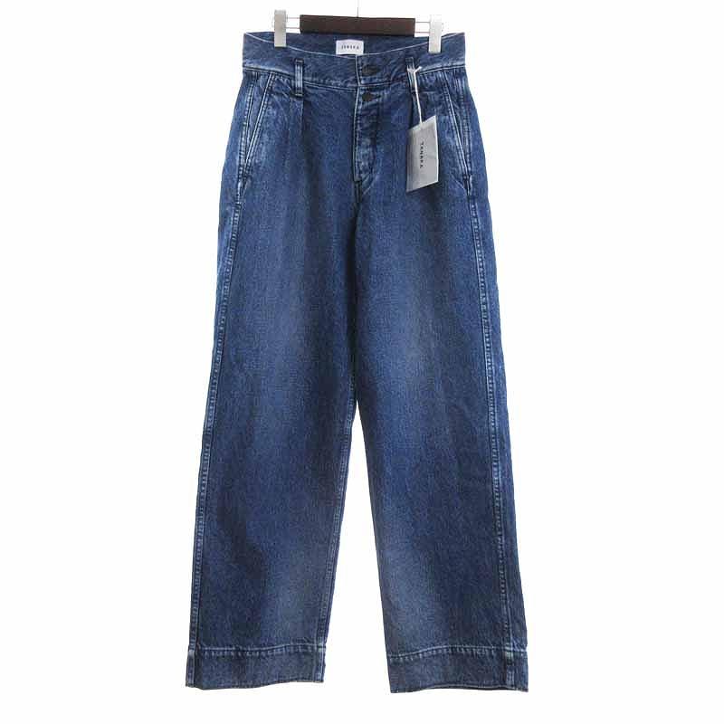 未使用品 TANAKA タナカ タグ付き THE WIDE JEAN TROUSERS デニム 