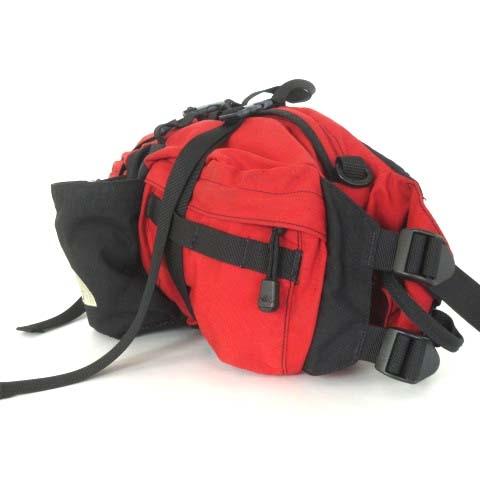 新品未使用 レッド ロゴ ウエストバッグ 赤 THE NORTH FACE（ザ ノースフェイス） ボディバッグ ウエストバッグ