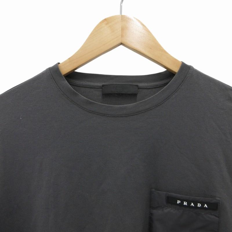PRADA（プラダ） ロンT Tシャツ カットソー ポケット ラバーロゴ 長袖