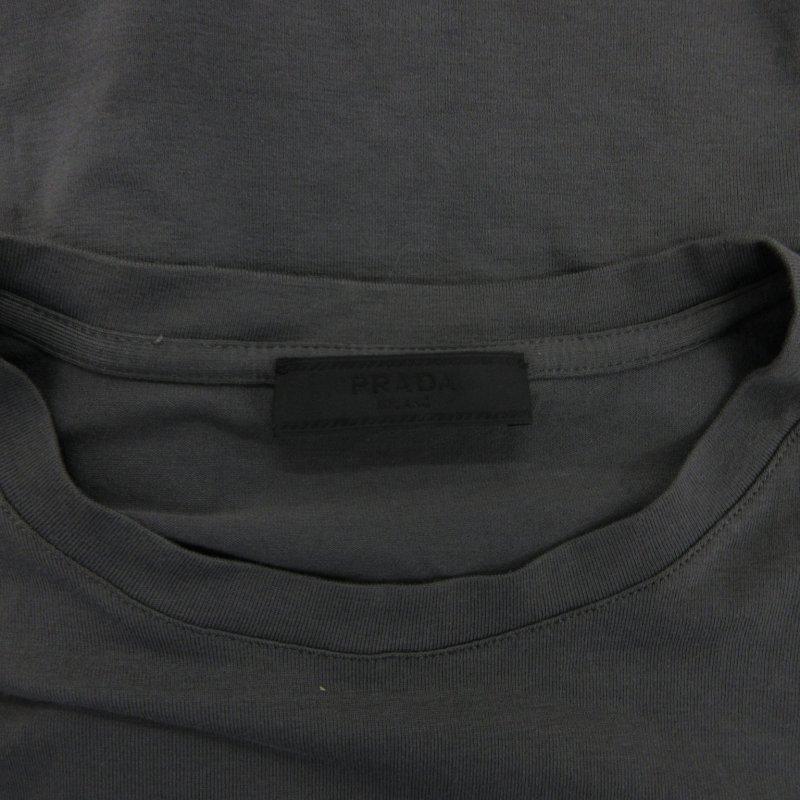 PRADA（プラダ） ロンT Tシャツ カットソー ポケット ラバーロゴ 長袖