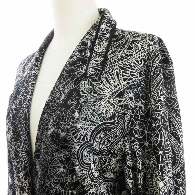 LEONARD レオナール テーラードジャケット 総柄 ペイズリー 絹 肩