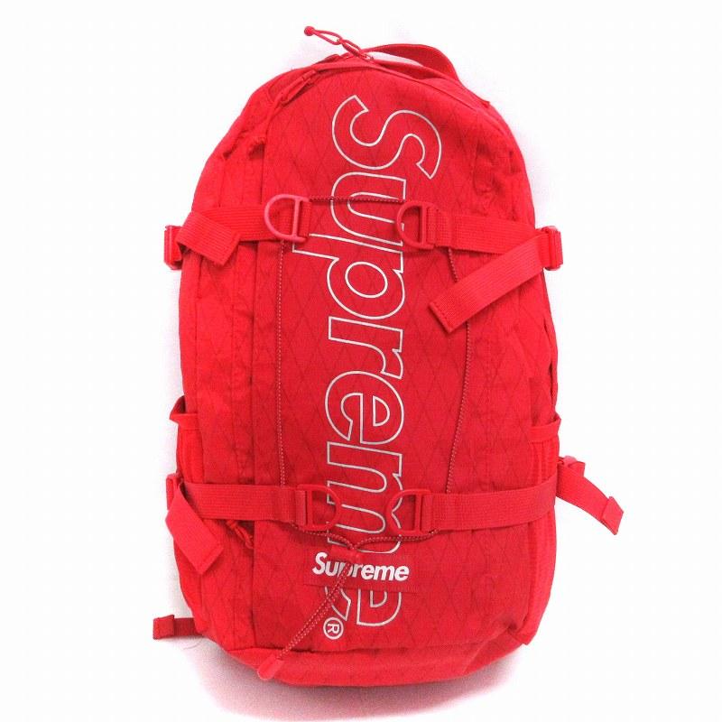 Supreme 赤 18aw リュック Supreme シュプリーム SUPREME 18AW Backpack バックパック