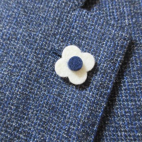 ラルディーニ LARDINI 美品 テーラードジャケット ブートニエール 3つ 