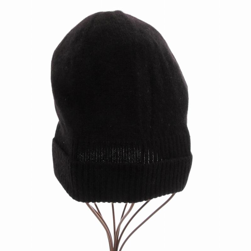 【MONCLER】モンクレールブラック ニット帽 BERRETTO MONCLER（モンクレール） MONCLER BERRETTO TRICOT KNITTED CAP ニット
