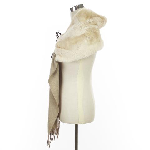 FENDI（フェンディ） 美品 キャンディーストール マフラー 切替 リアル 