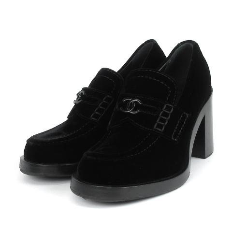 CHANEL（シャネル） 美品 ローファー 厚底 チャンキーヒール ココ