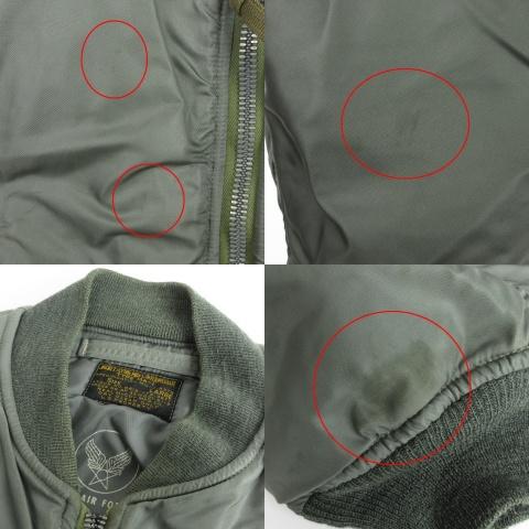 実物　MA-1 クラウンジップ　large フライトジャケット U.S.AIR FORCE(ユーエスエアフォース) / 60s/MA-1/CROWN・CONMAR