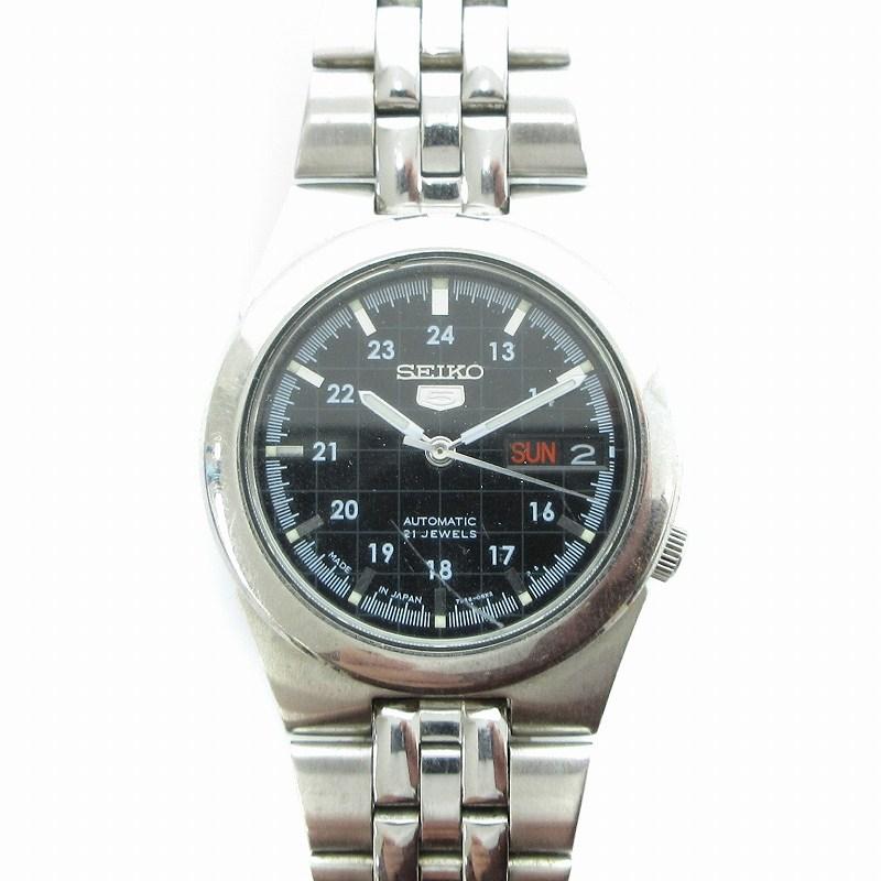 セイコー SEIKO 5 ファイブ 腕時計 ウォッチ 自動巻き ブラック セイコー SEIKO 5 ファイブ 腕時計 ウォッチ 自動巻き ブラック