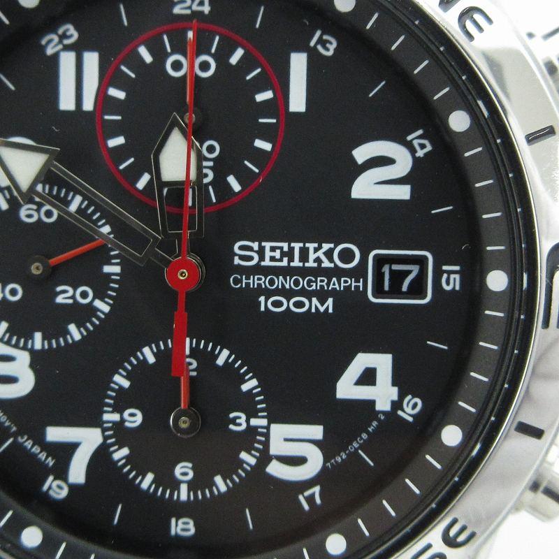 セイコー SEIKO パイロット クロノグラフ腕時計 ウォッチ クォーツ