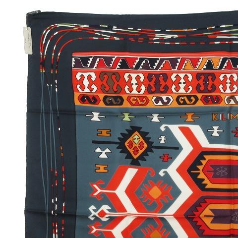 エルメス　スカーフ 90cm 「キリム」柄 HERMES 未使用品 エルメス タグ付き カレ90 KILIM キリム