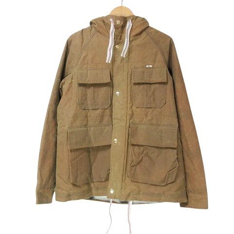 メゾンキツネ MAISON KITSUNE オイルドジャケット 上着 内側チェック