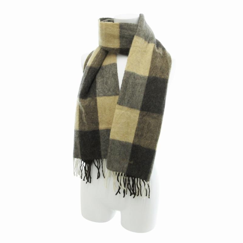 Paul Smith（ポール・スミス） マフラー ブロックチェック カシミヤ100