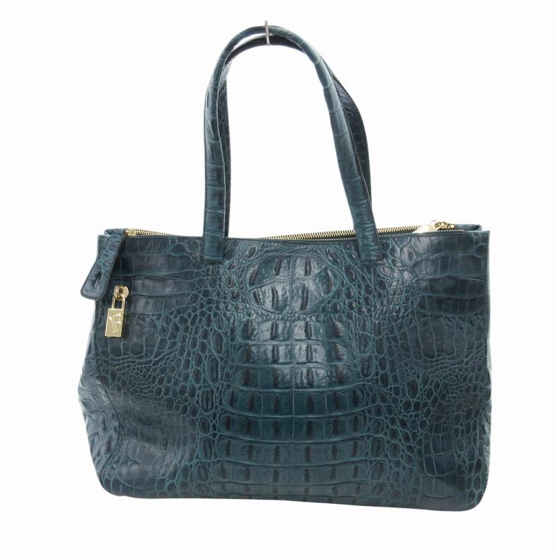 FURLA フルラ 2WAY トートバッグ ショルダー クロコ型押し FURLA フルラ 2WAY トートバッグ ショルダー クロコ型押し