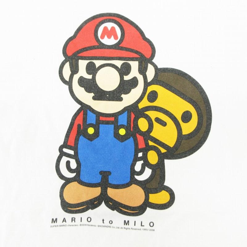 A BATHING APE アベイシングエイプ × スーパーマリオ コラボ Tシャツ 