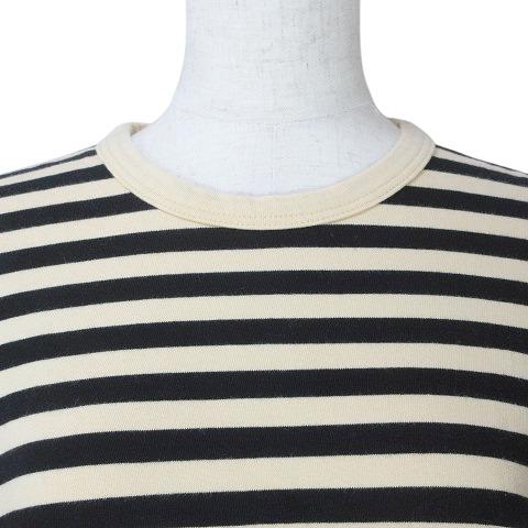 agnes b.　ビオトープ限定ボーダーT agnes b.｜細ボーダー コットン 長袖 Tシャツ 