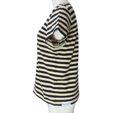 agnes b.　ビオトープ限定ボーダーT agnes b.｜細ボーダー コットン 長袖 Tシャツ 