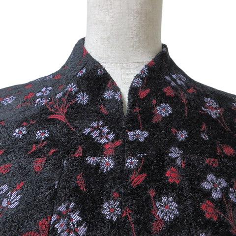 マメクロゴウチ 美品 22AW Floral Jacquard Flare Dress ジャ