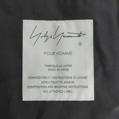ヨウジヤマモト プールオム 06ss ZIP装飾 ダブルボタンジャケット ヨウジヤマモト プールオムYohji Yamamoto POUR HOMME コットン
