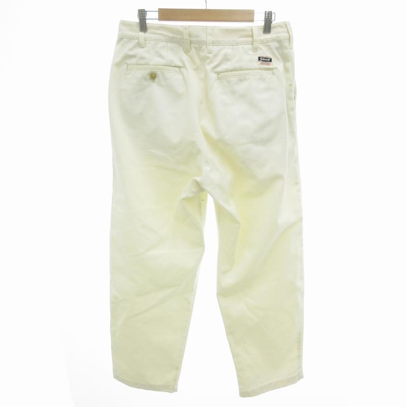 ショット SCHOTT TC 2タック ワイド ワークパンツ ストレート ジップ 