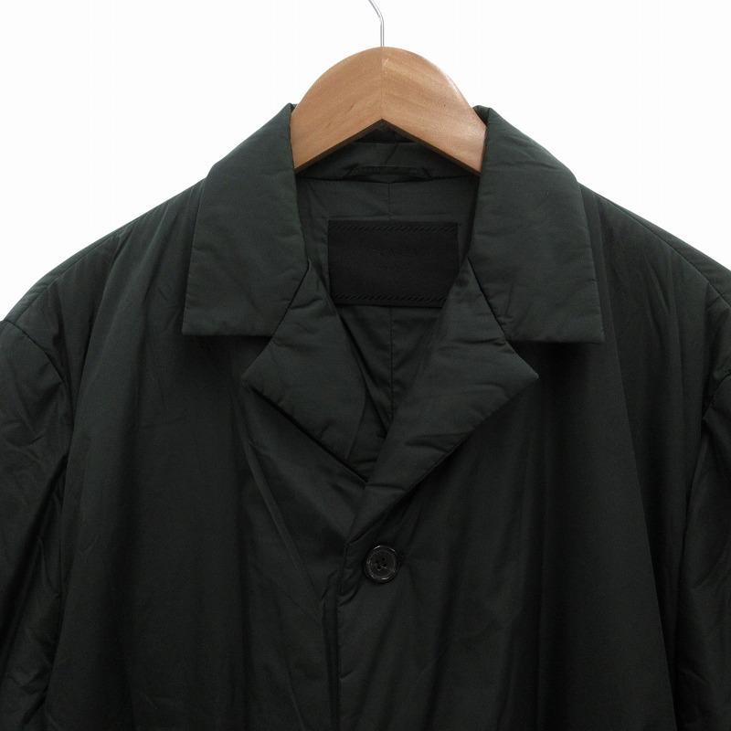 PRADA（プラダ） チェスターコート 中綿 ナイロン イタリア製 L カーキ