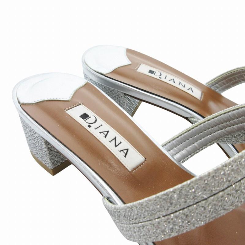 DIANA ダイアナ サンダル シューズ ローヒール グリッター ラメ DIANA ダイアナ サンダル シューズ ローヒール グリッター ラメ