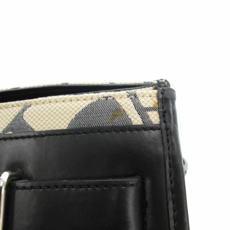 FURLA フルラ トートバッグ 総柄 キャンバス レザー ベージュ 黒 