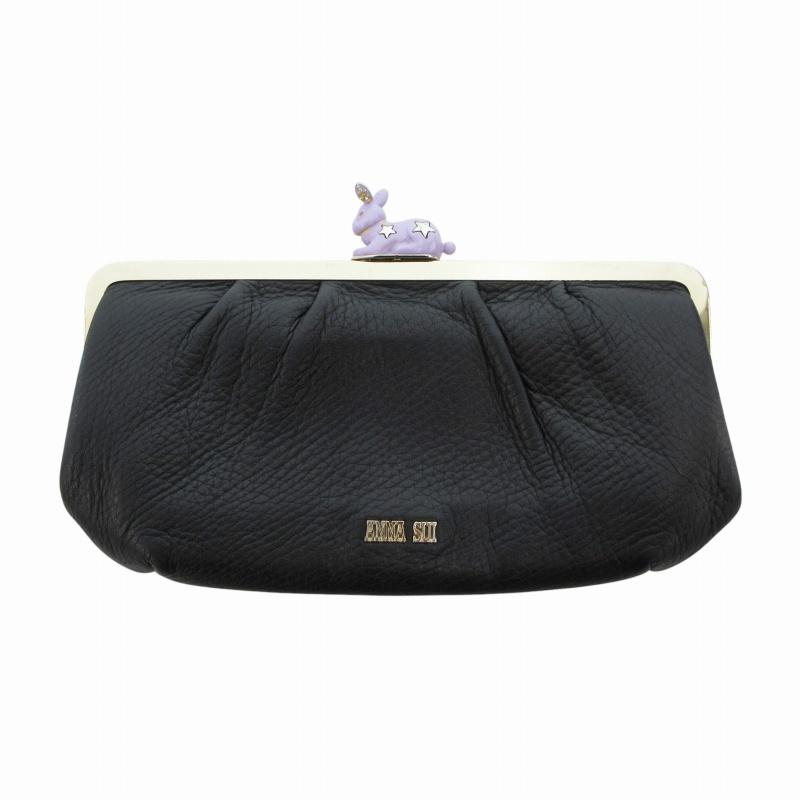 ANNA SUI アナスイ 長財布 ウォレット がま口 うさぎ モチーフ ANNA SUI アナスイ 長財布 ウォレット がま口 うさぎ モチーフ