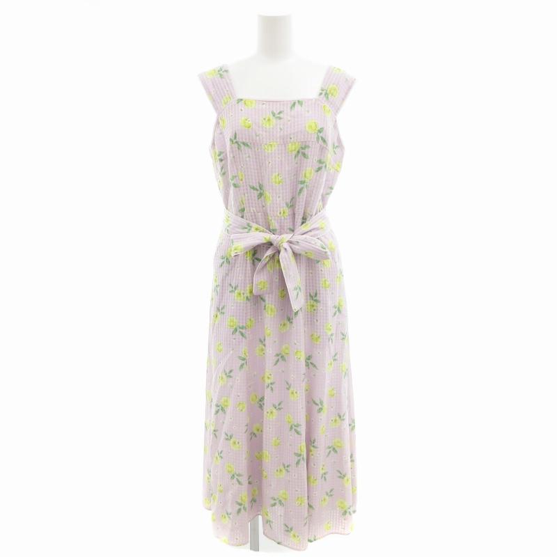 美品✨TOCCA ノースリーブドレス VITA E DOLCE プリント　0 トッカ TOCCA 22SS LA VITA E DOLCE Print ワンピース レモン 総柄