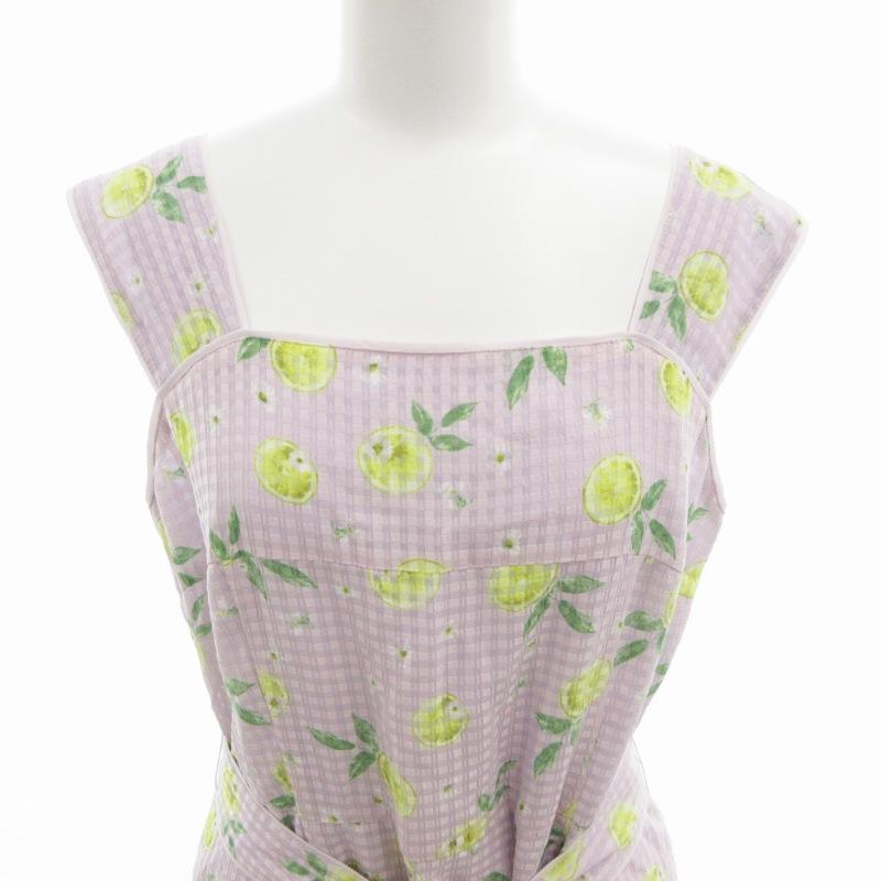 トッカ TOCCA 22SS LA VITA E DOLCE Print ワンピース レモン 総柄