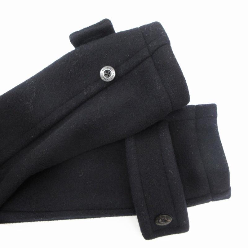 HYKE　ウールロングダッフルコート　ネイビー　サイズ3 HYKE（ハイク）の「＜HYKE（ハイク）＞ ダッフルコートNAVY ②
