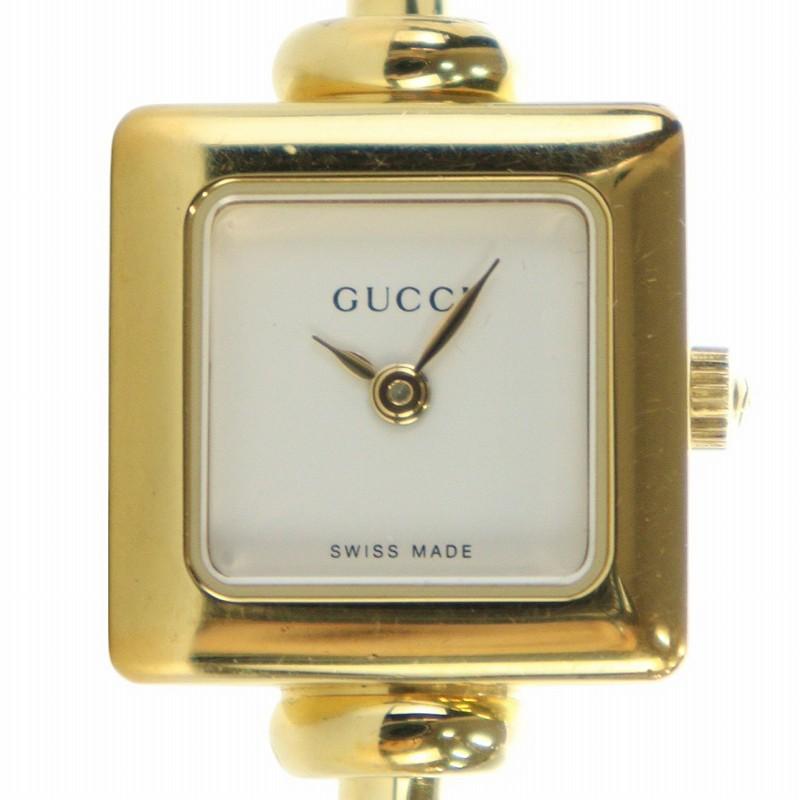 GUCCI 1900L 腕時計　ゴールド　バングル時計 GUCCI/グッチ】 1900L バングルウォッチ スクエア 腕時計 GP