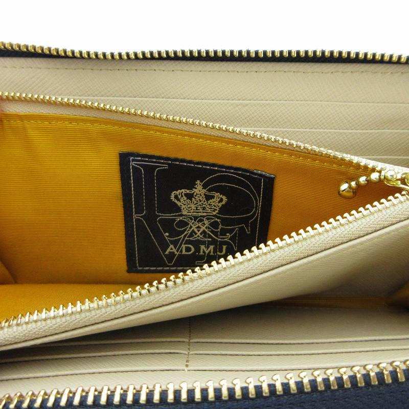 ADMJ アクセソワ Accessoires De Mademoiselle 美品 長財布 ラウンド 